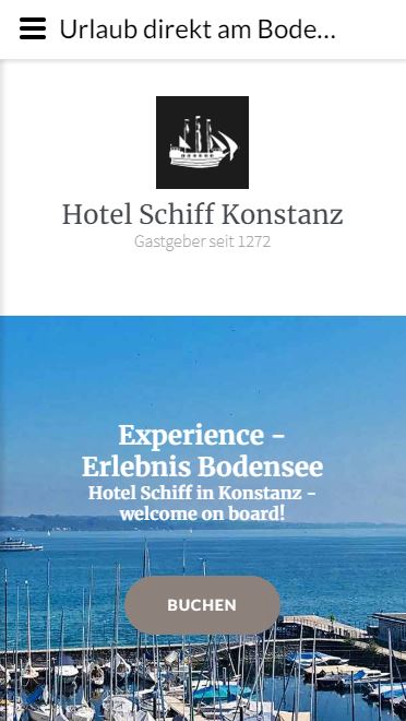 Website Hotel Schiff Kontanz